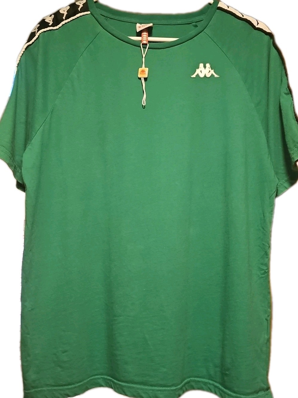 Kappa Men's Banda Coen Raglan Regular Fit T Shirt Short Sleeve Green M gallery