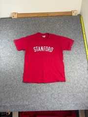 Vintage 80s Stanford University Big Logo Spellout Single Stitch Size Large