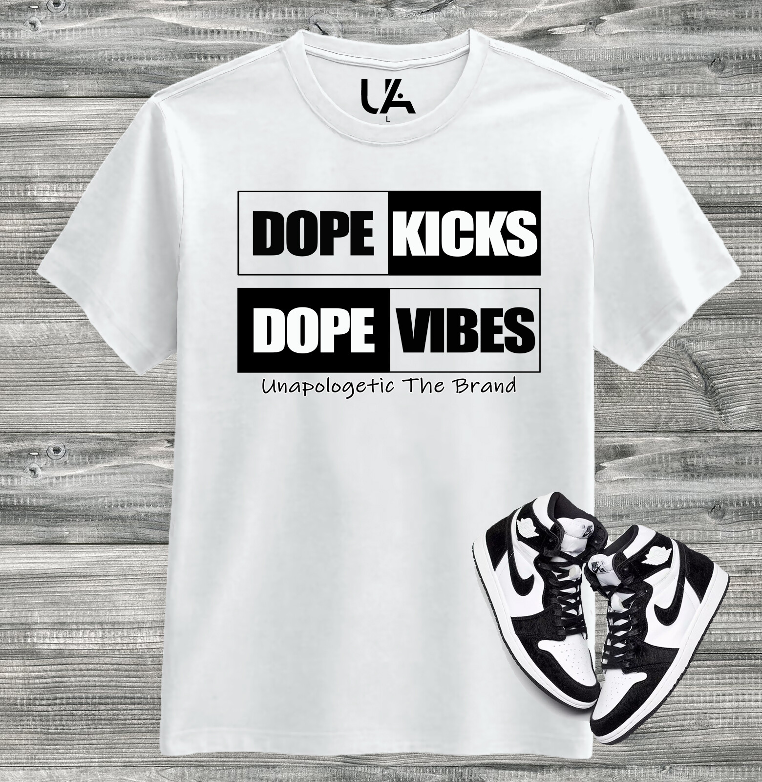NIKE PANDA DUNKS JORDAN 1 PANDA TSHIRT BY UNAPOLOGETIC.ONLINE (DOPE KICKS) gallery