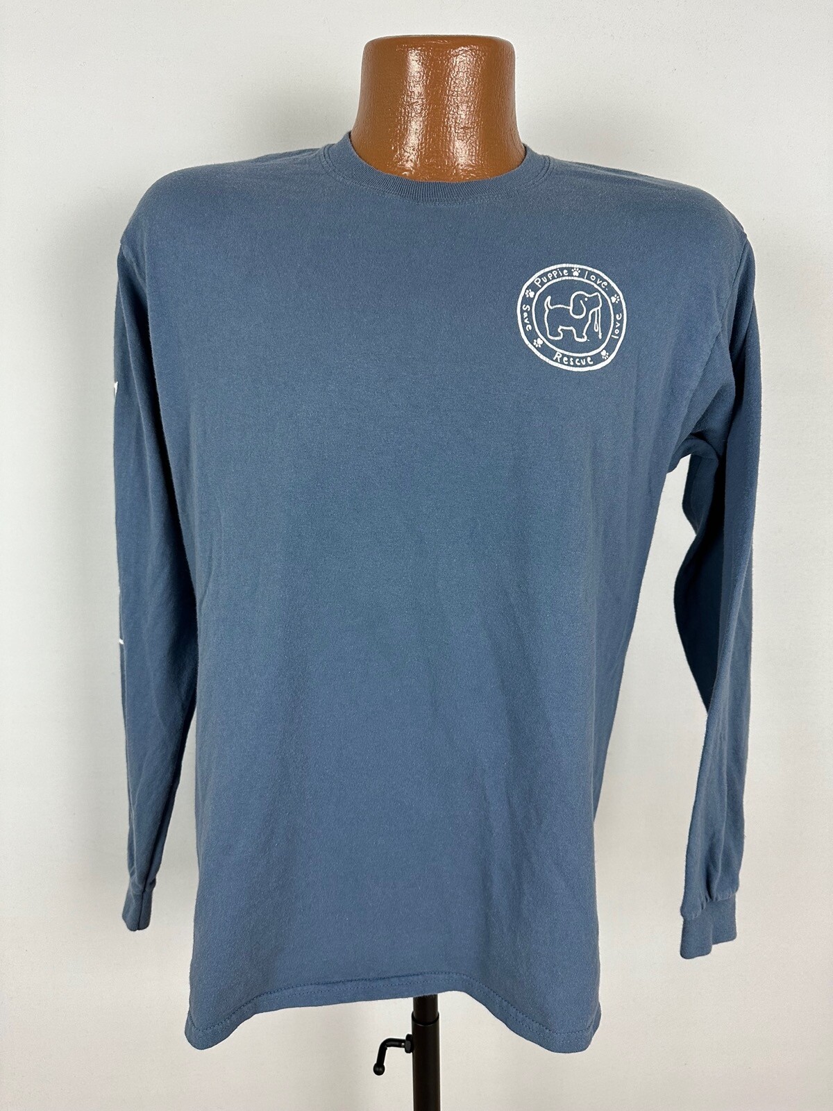 Puppie Love Shirt Medium Football Long Sleeve Puppy Cute Dog Sports Outdoors gallery