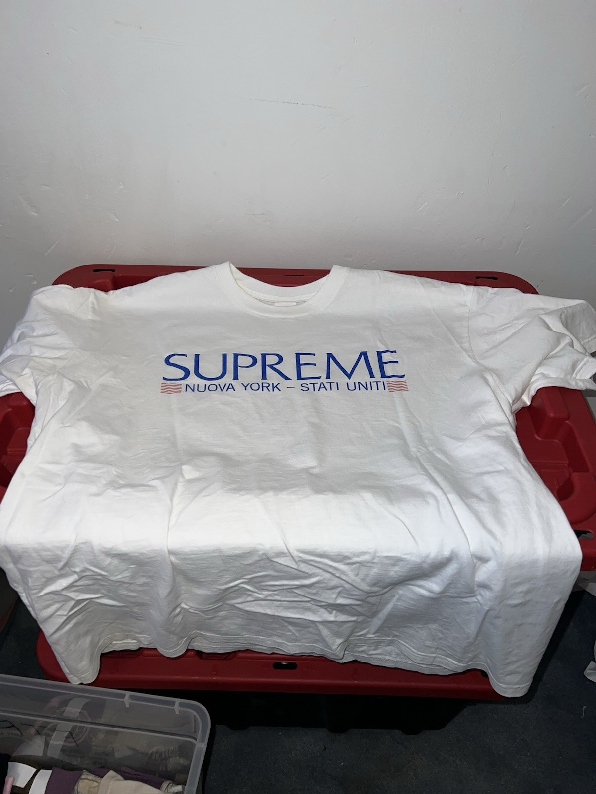Supreme Nuovo York Tshirt Size XL Men’s White FW20 100% Authentic gallery