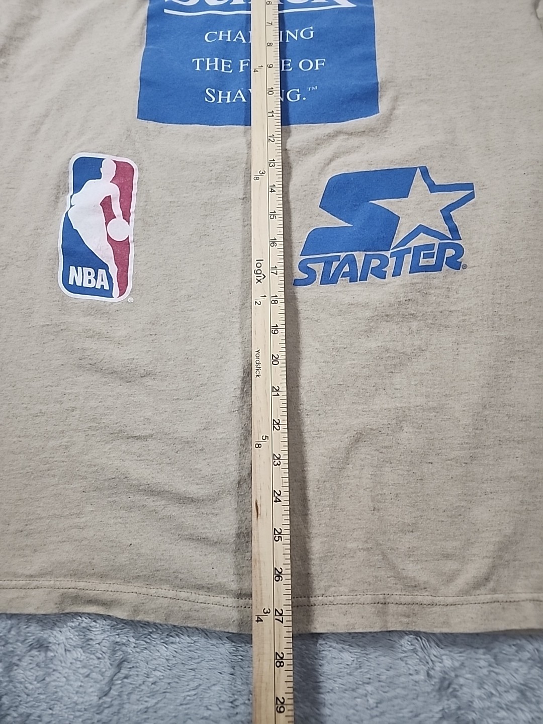 VINTAGE Starter 90s Shirt XL Schick Super Hoops NBA Logo Basketball gallery