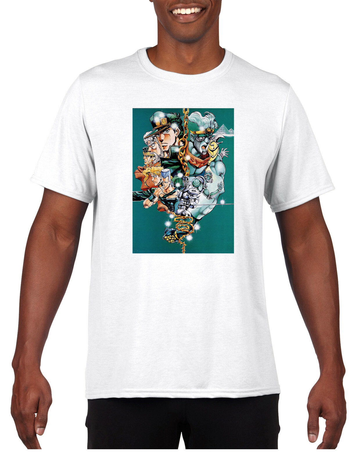 JoJo's Bizarre Adventure T-Shirt Anime Manga Graphic Tee Retro Unisex apparel gallery