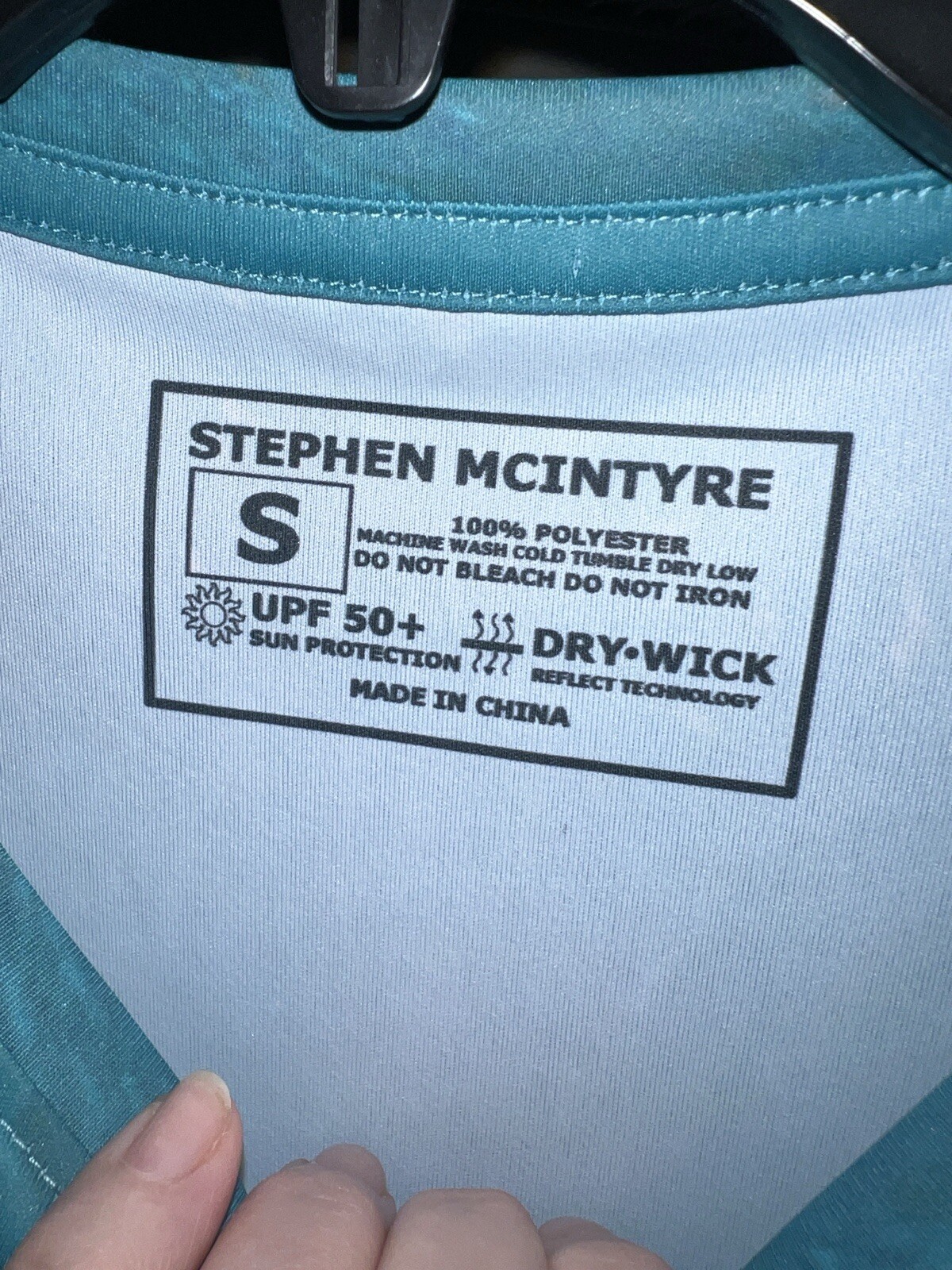 UPF 50+ Sun Shirt Stephen McIntyre Mens S Color Art Dry Wick Swim Sport fishing gallery