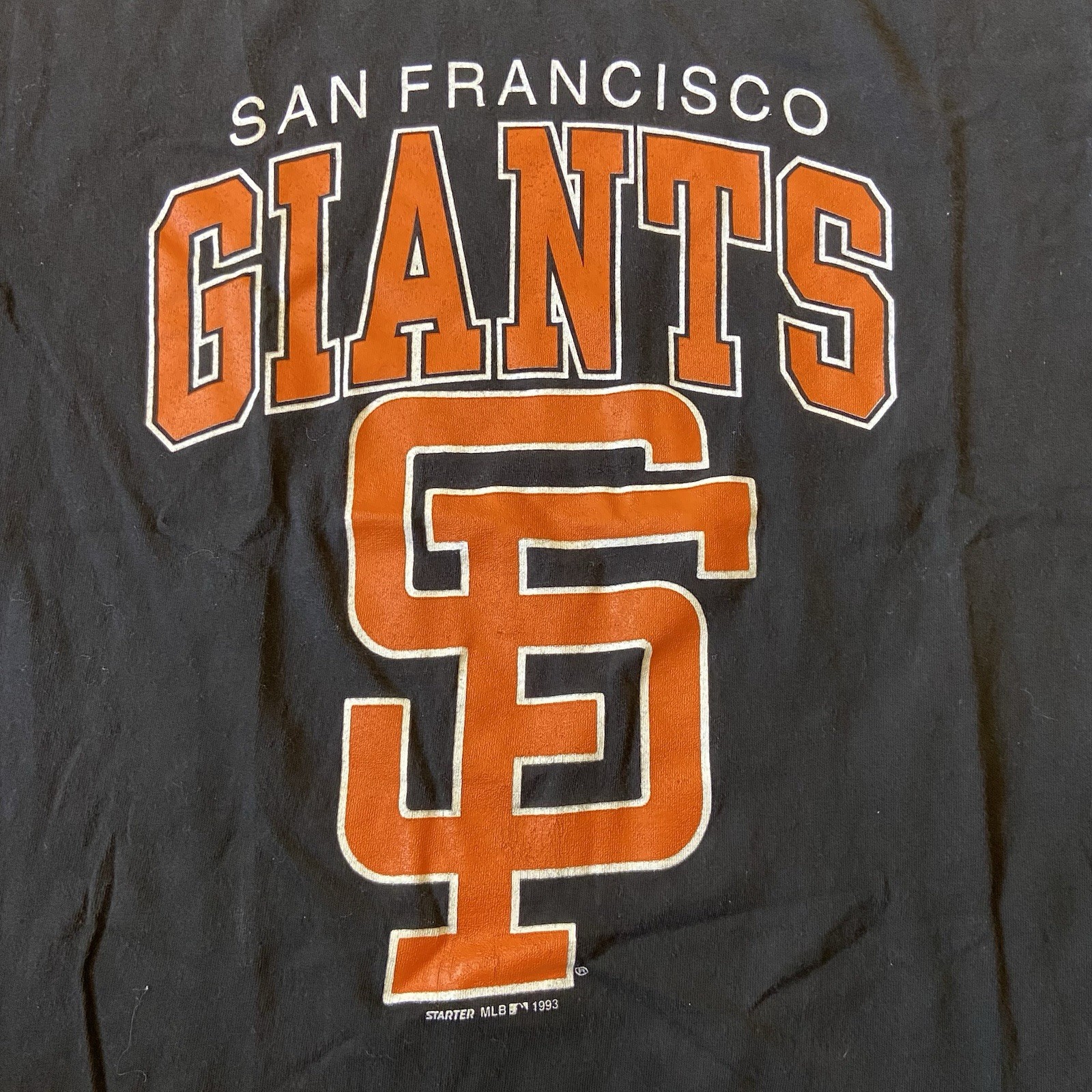 Vintage 1993 Single Stitched Made in USA Starter SF Giants Baseball Graphic Tee gallery