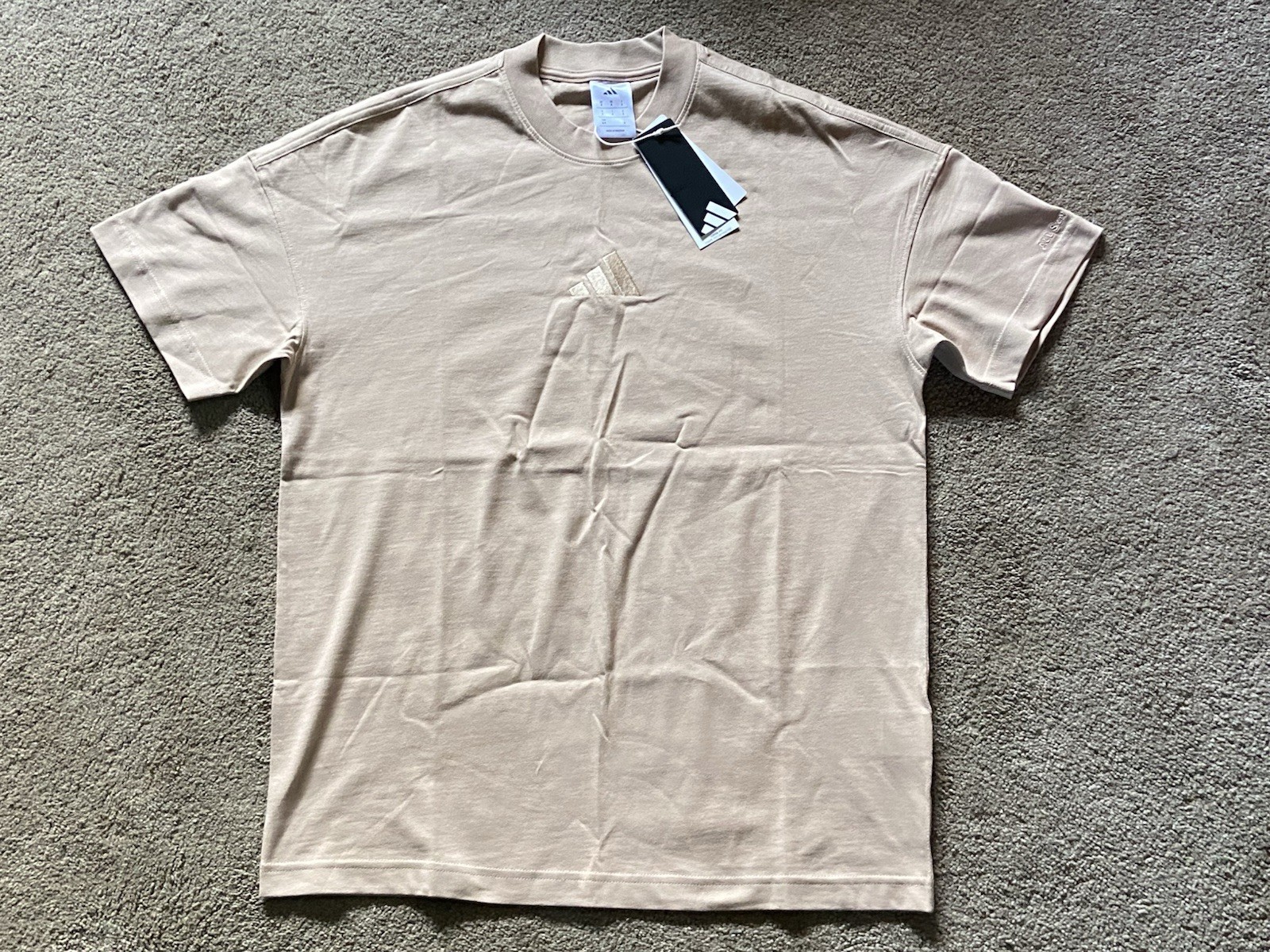 NWT Men’s Adidas ALL SZN Tee T Shirt Warm Sandstone Size Small gallery