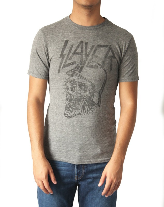 Slayer Skull Helmet t-shirt by Chaser Brand 90’s Metal Rock band Tee