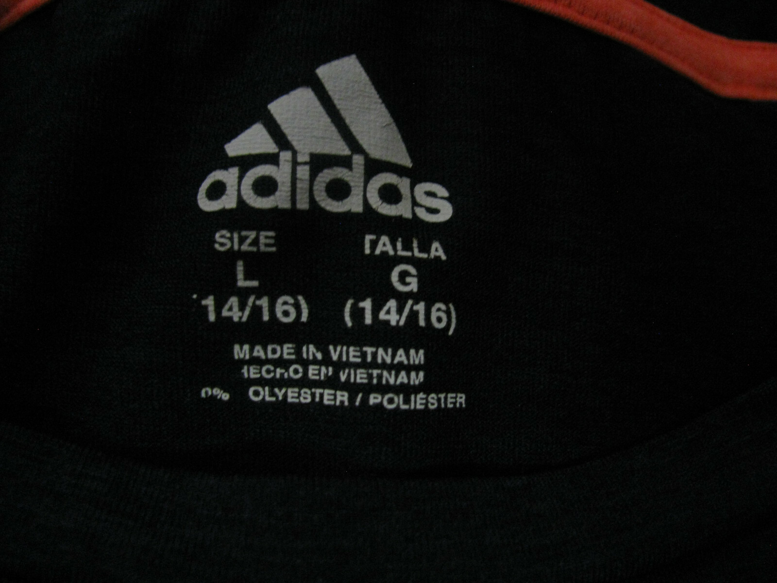 Used Adidas Climalite Shirt Teen Size L Hanger Not Included gallery