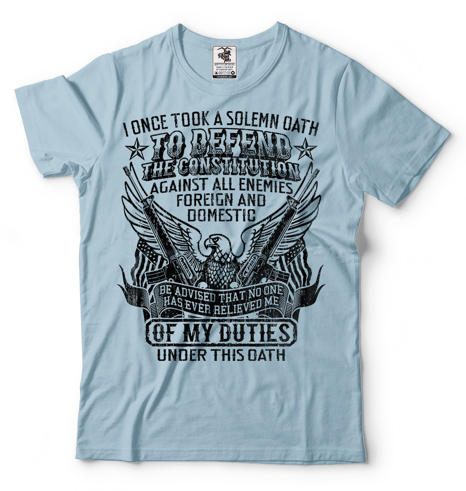 Veteran T-shirt Military T-shirt Veteran Oath Military T Shirt Gift For Veteran gallery