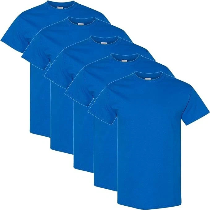 Gildan (5-pack) Royal Blue Solid Ultra Cotton Short Sleeve Blank Tee T-Shirt gallery