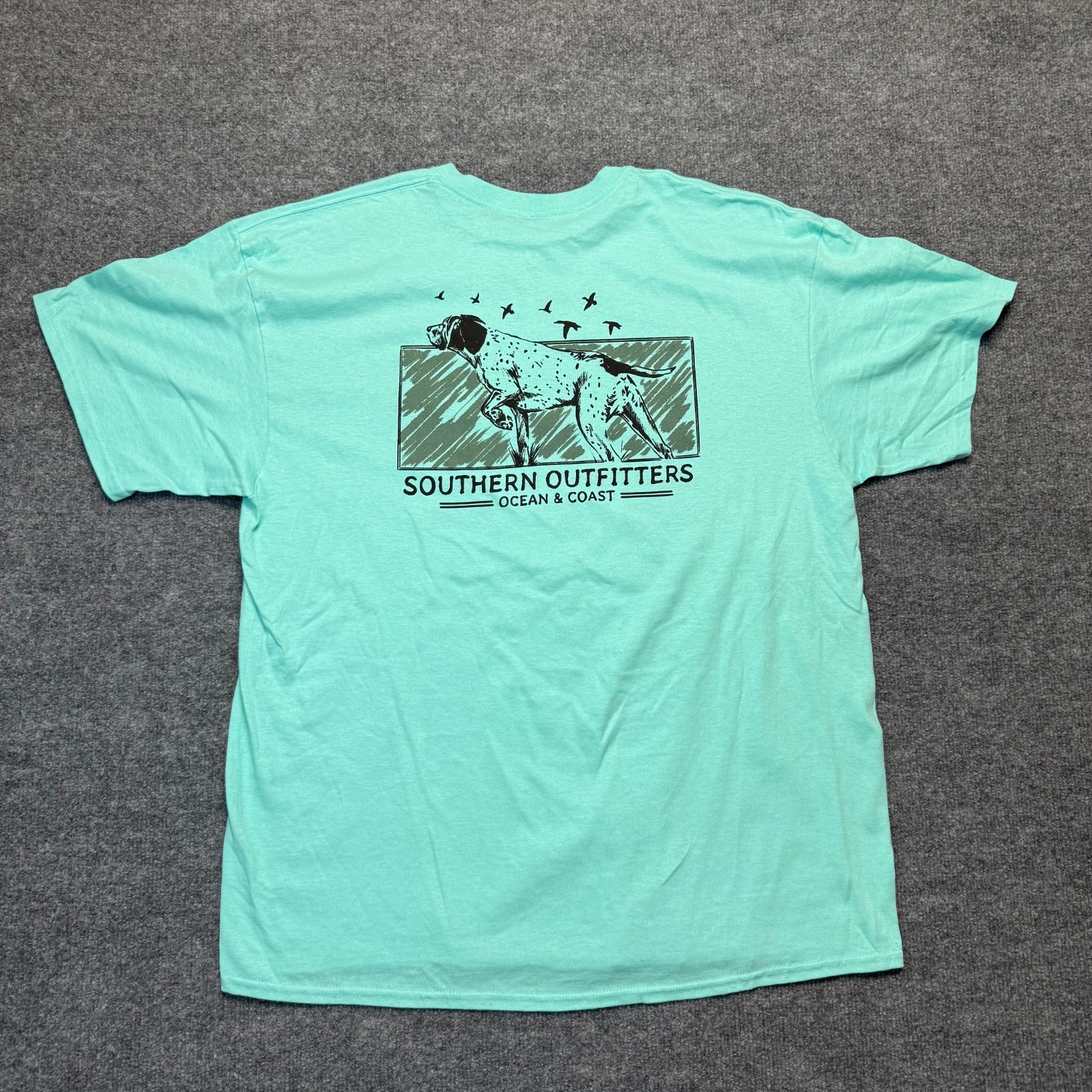 Southern Outfitters Ocean & Coast T-Shirt Mens L Mint Green Short Sleeve gallery