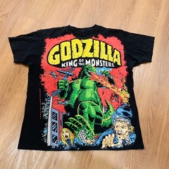 Tultex Godzilla Large Graphic Print T-Shirt Size Large