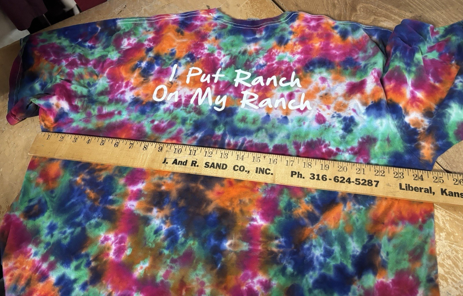 Hideaway Pizza Tiedye 2-sided T SHIRT XXL 2XL Gildan Hammer Colorful Rainbow gallery