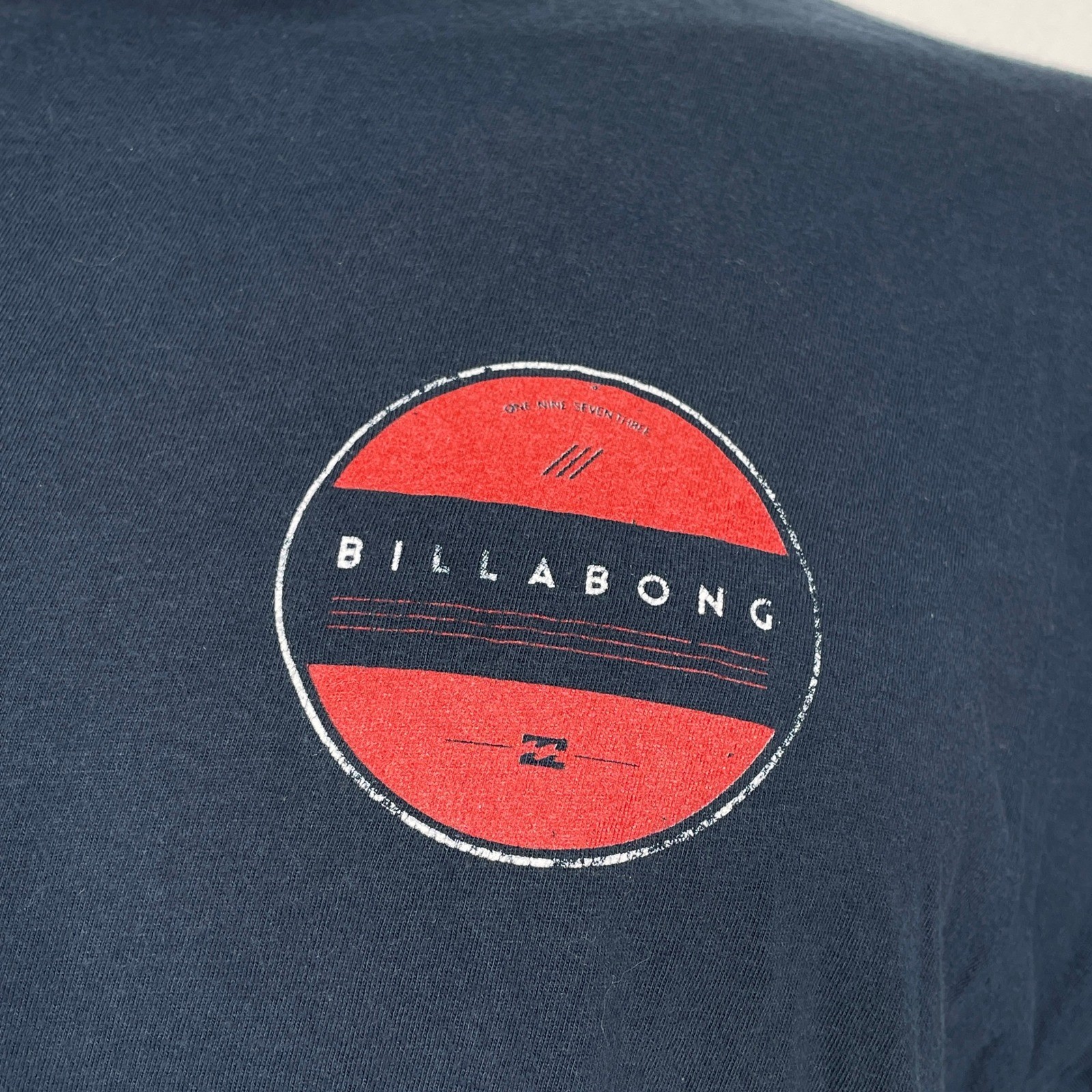 Billabong The Core Tee Navy Blue Long Sleeve Cotton T-Shirt Men's LARGE gallery