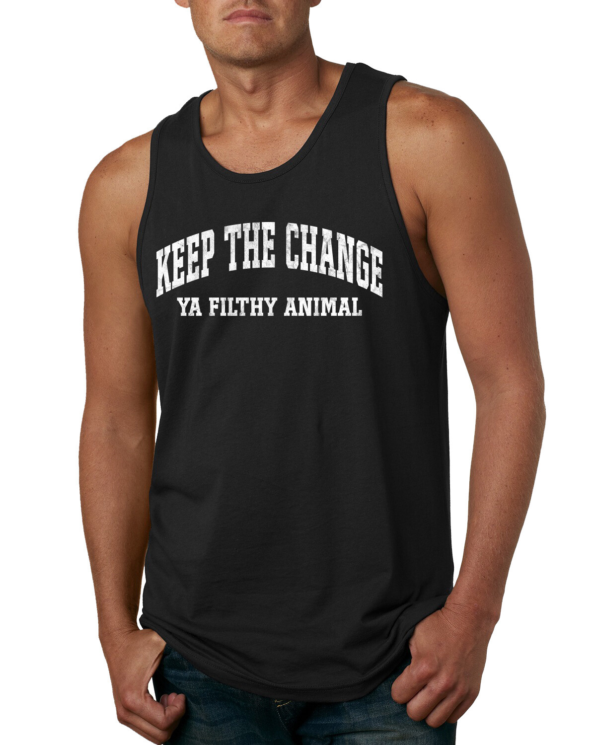Vintage Home Classic Holiday Movie Quotes Men Tank Top Black
