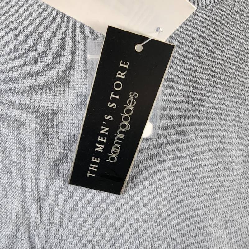 The Men's Store at Bloomingdale's Cashmere Blend Sweater Tee XXL Blue Gray S/S gallery
