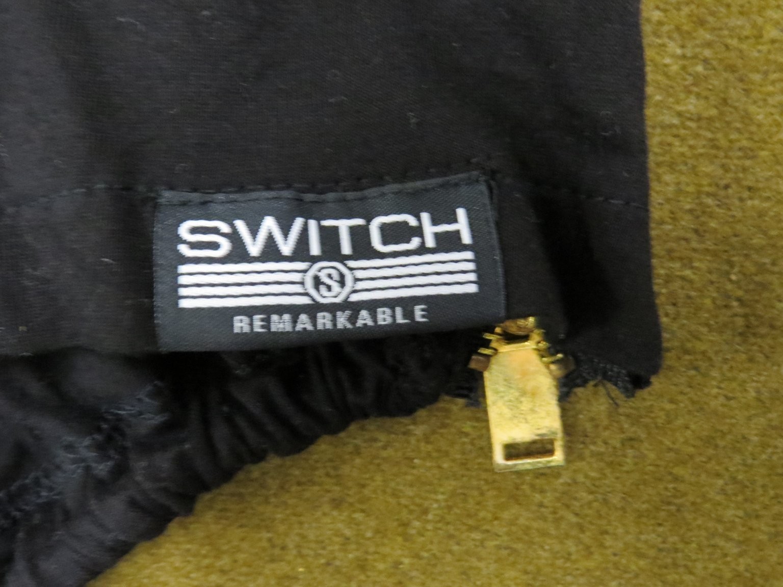 SWITCH REMARKABLE Men's Black XL T-Shirt Cotton Quilted Pocket Side Zippers gallery
