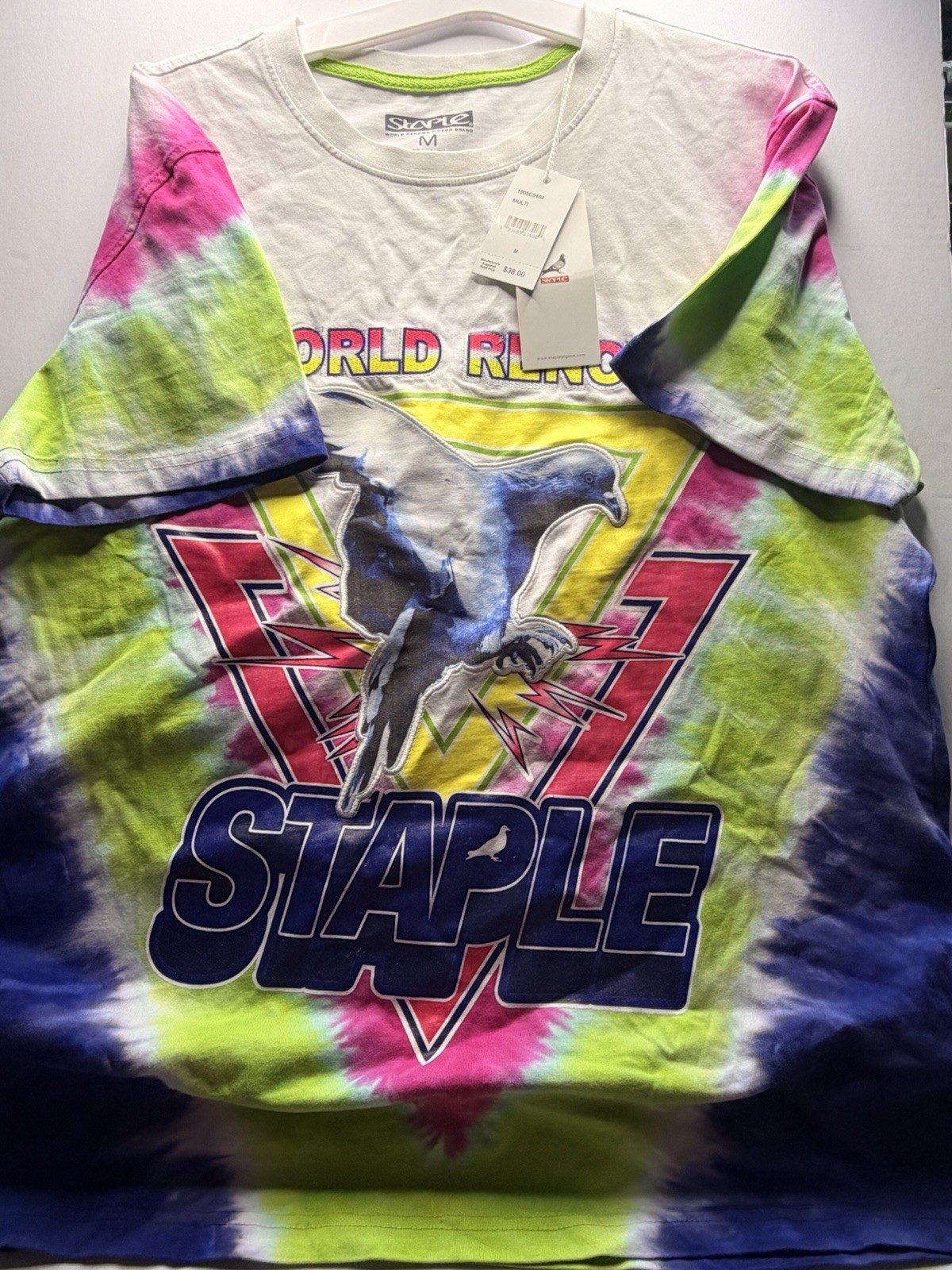 Staple Pigeon Shirt World Renown Tie Dye Men’s Medium