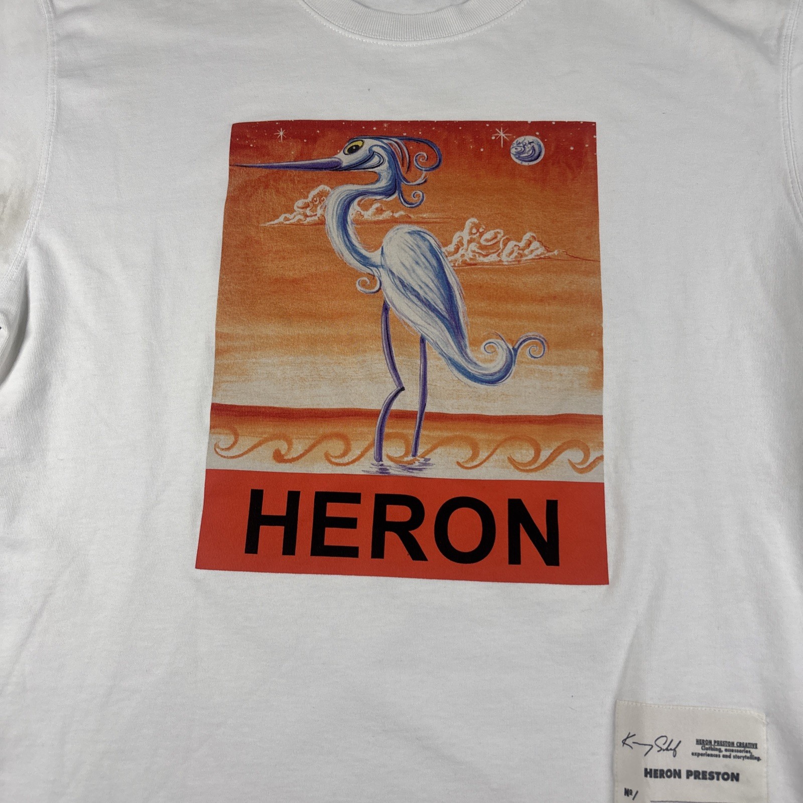 Heron Preston White T-Shirt Heron Preston Creative, INC Size Small gallery