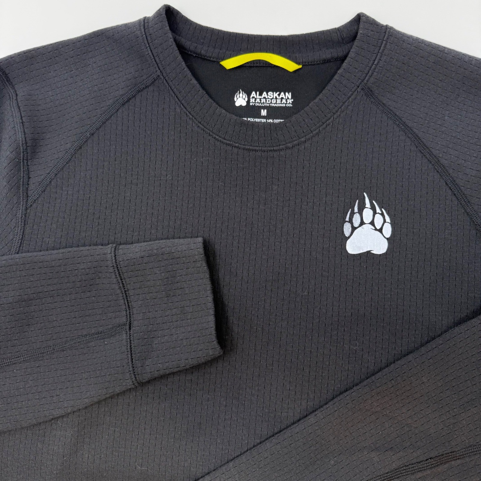 Alaskan Hardgear Duluth Trading Co Mens Medium Black Ribbed Crewneck Shirt gallery