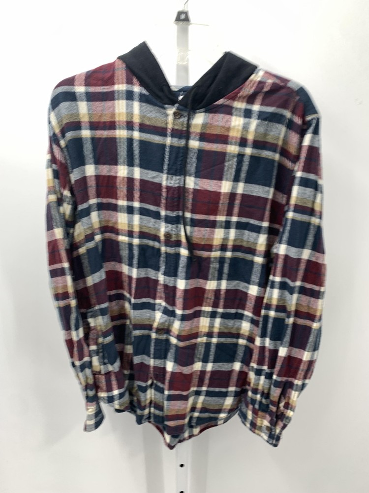 HOODED PLAID