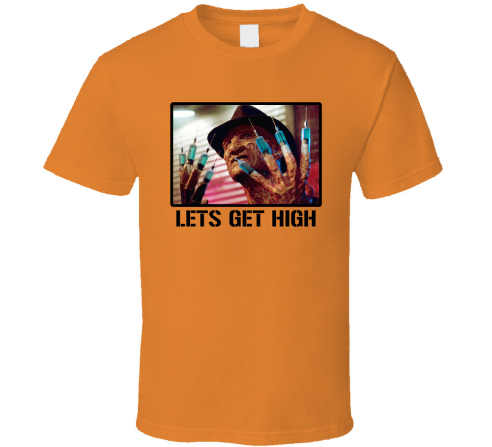 Freddy Krueger Lets Get High Nightmare On Elm Street Horror Movie Fan T Shirt gallery