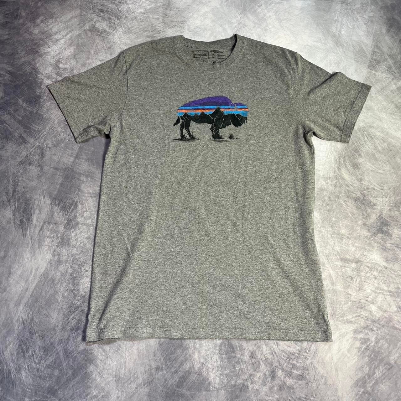 Patagonia grey graphic tee gallery