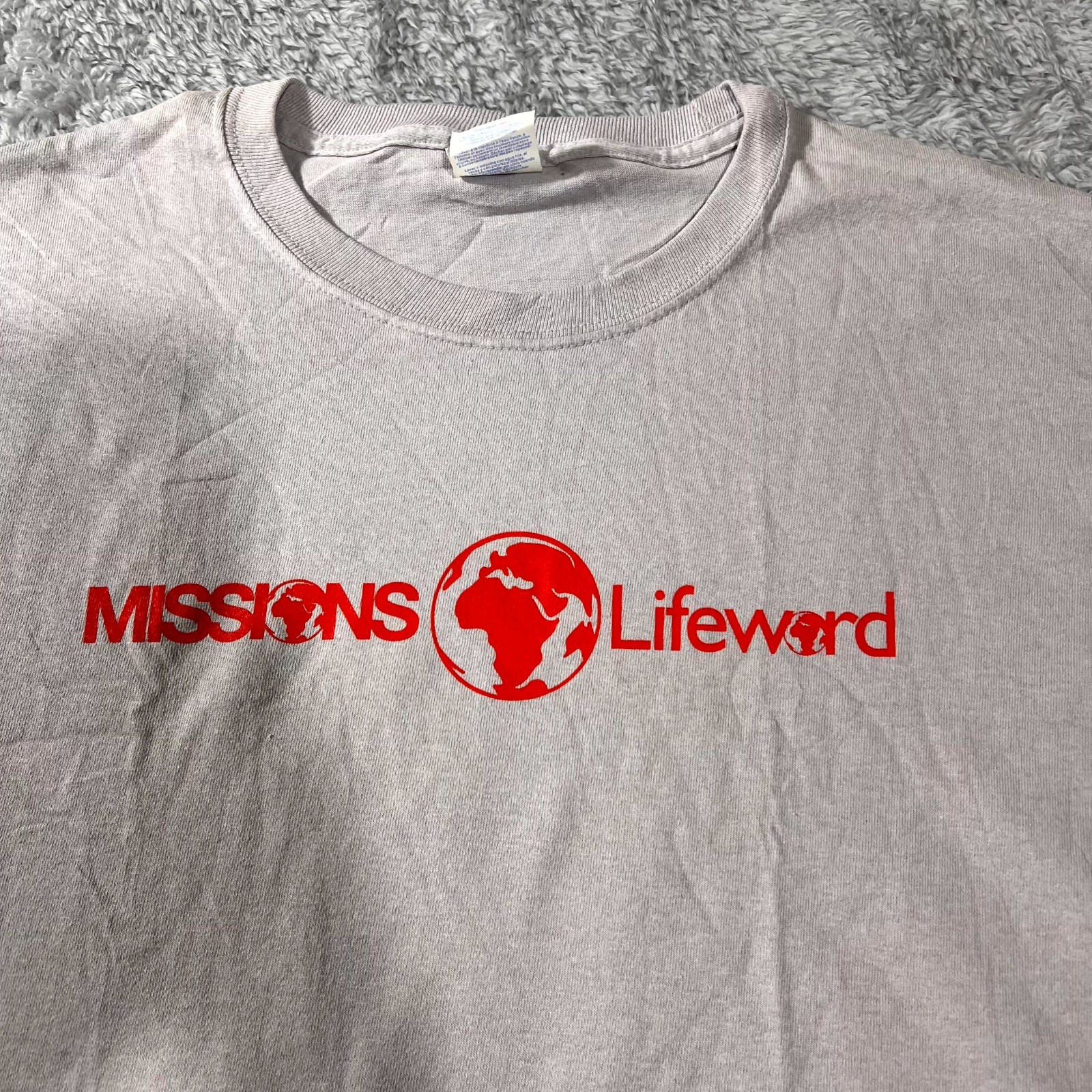 Port & Company Core Cotton Missions Lifeword T Shirt Mens XL Gray Short Sleeve gallery