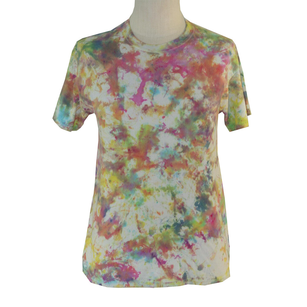 Retro Gildan tie dye shirt adult Men’s medium white short sleeve