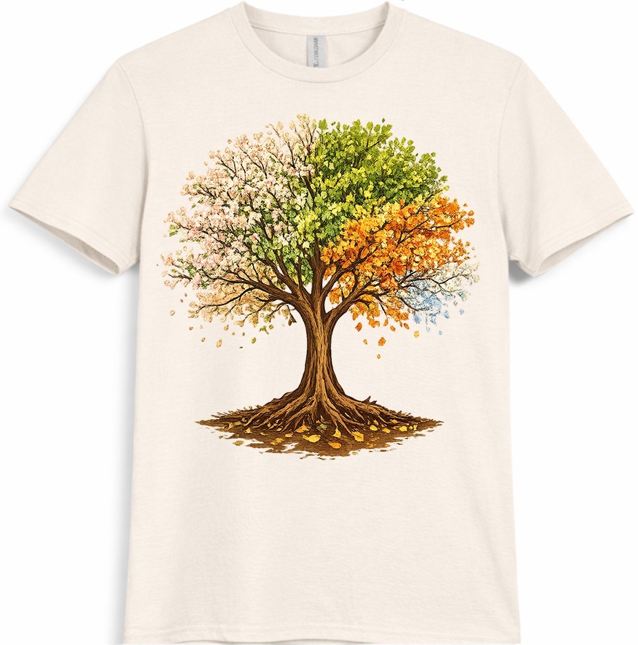 Tree Four Seasons T Shirt Spring Summer Fall Winter Nature Graphic Tee gallery
