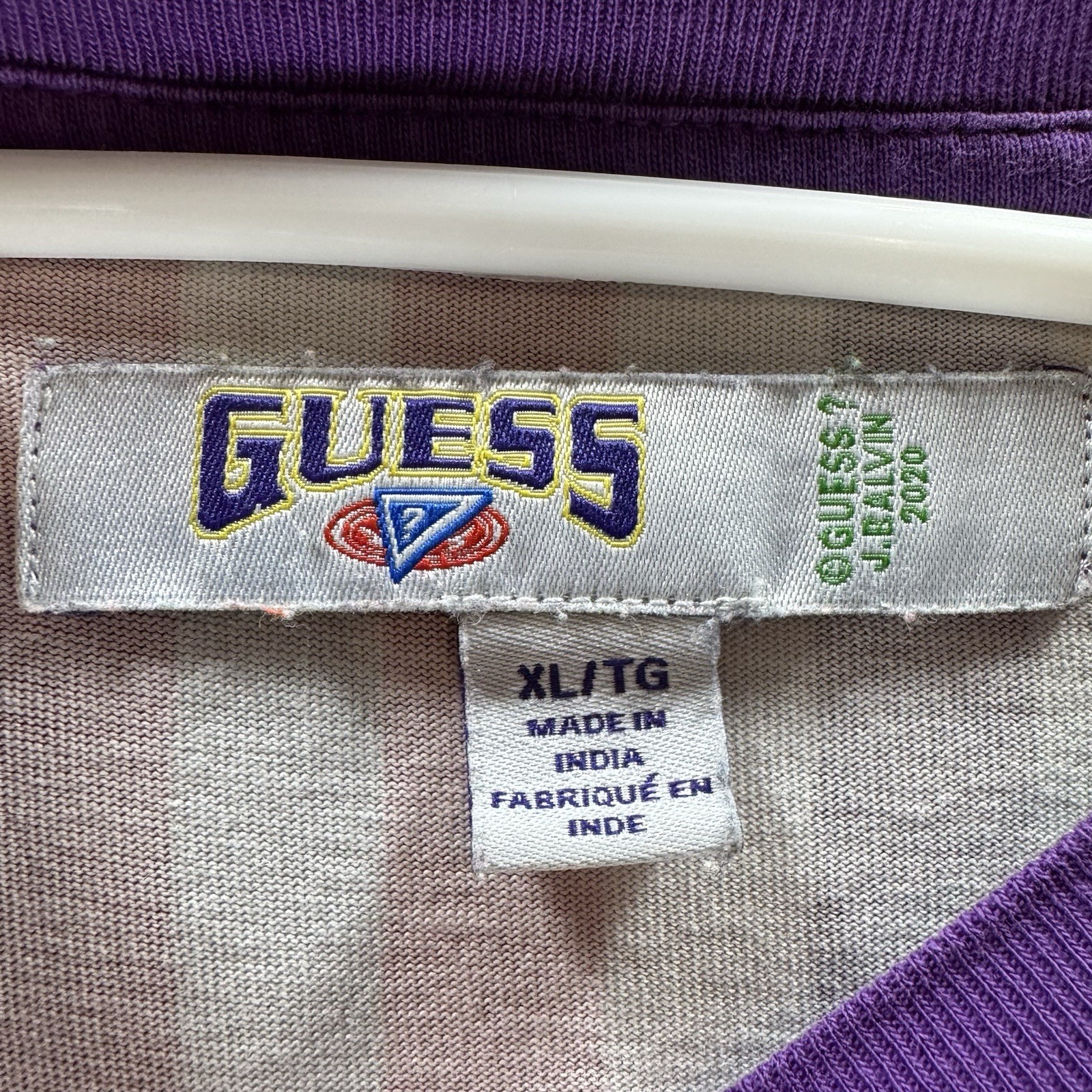 Guess x J Balvin Shirt Mens Extra Large Rainbow Stripes Multicolor Cotton 2020 gallery