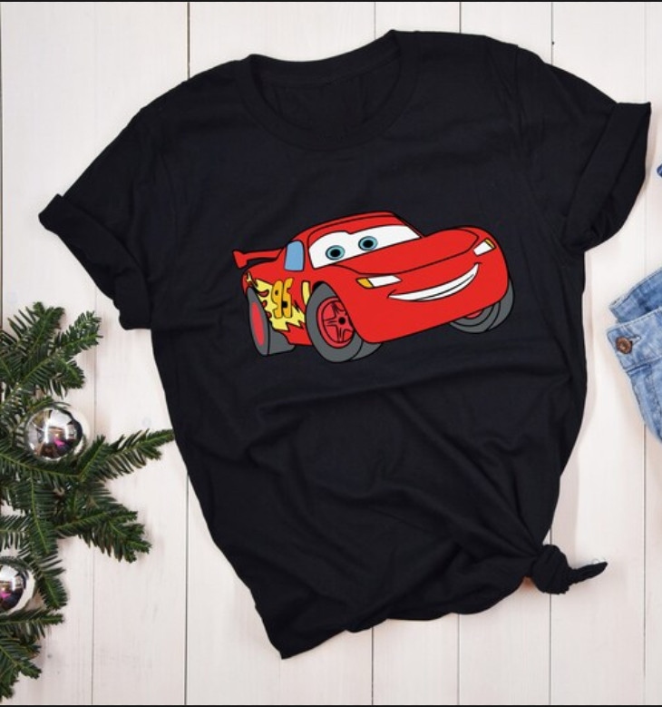 Disney Cars Cool Lightning McQueen I Am Speed Black T-Shirt, Gift For Friends