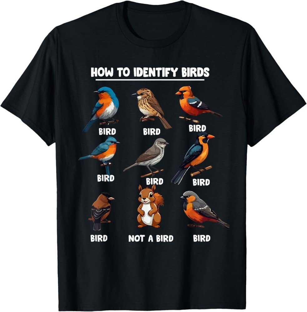Funny Bird How to Identify Birds – Birds Lovers Watching T-Shirt