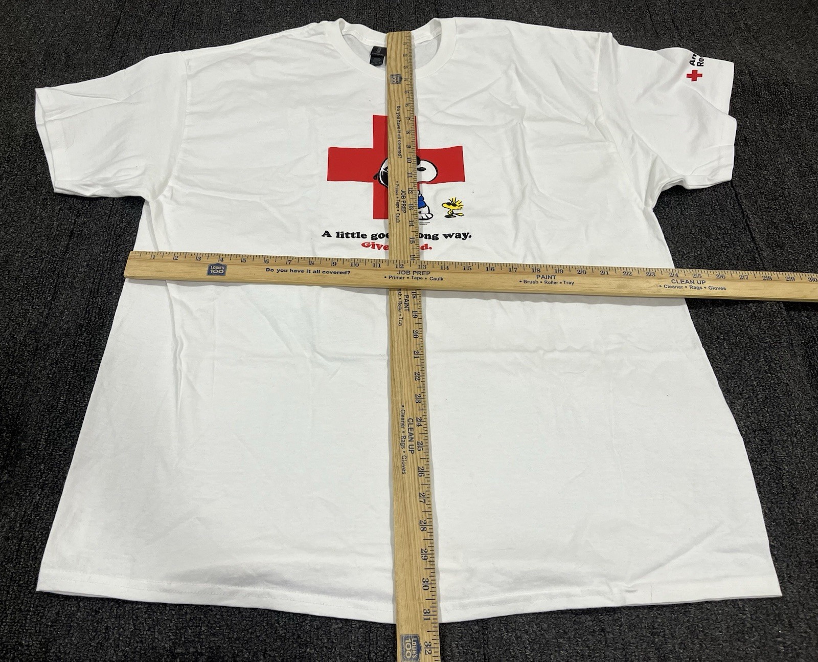 American Red Cross Snoopy Joe Cool Give Blood White T-Shirt Mens Size 2XL gallery