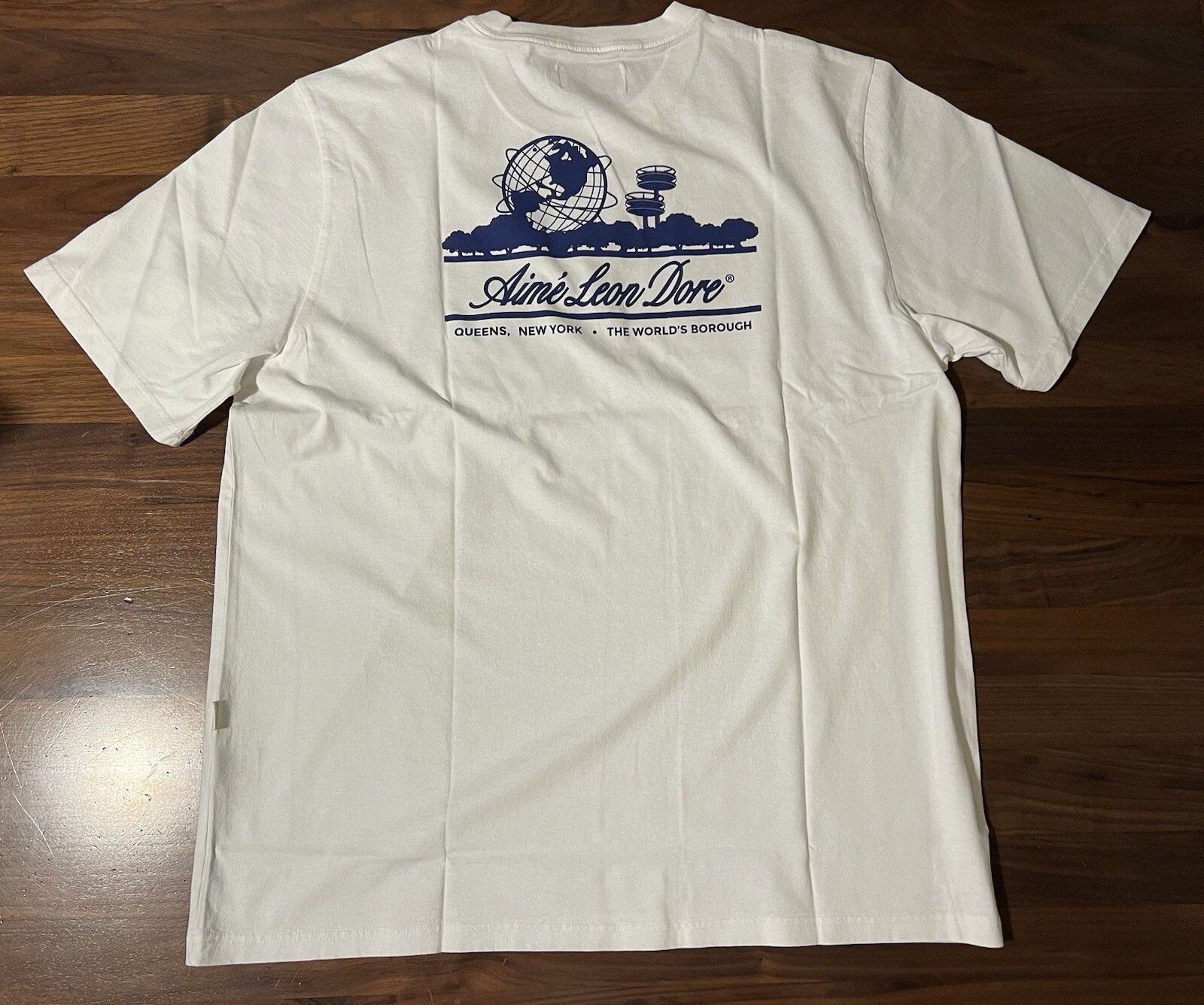 Aime Leon Dore ALD x The New York Mets Unisphere Logo Tee White T-Shirt Size XXL