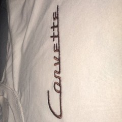 GM Official Licensed Corvette Graphic Print White Men’s T-Shirt M Crew Neck