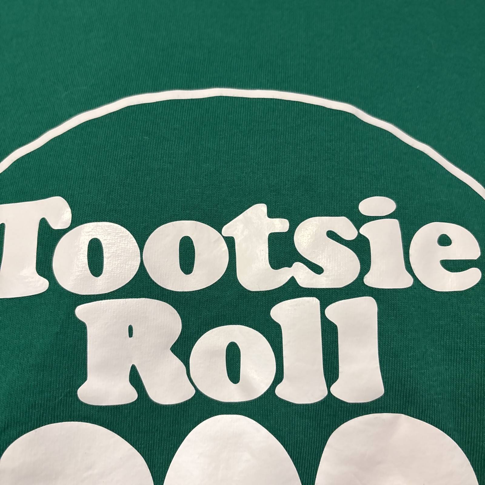 Vintage Tootsie Roll Pop Apple Green & White Shirt Size XL Mens gallery