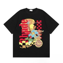 43STYLE RHUDE Men High Quality Leisure Cotton Short Sleeve Polo T-Shirt S-2XL