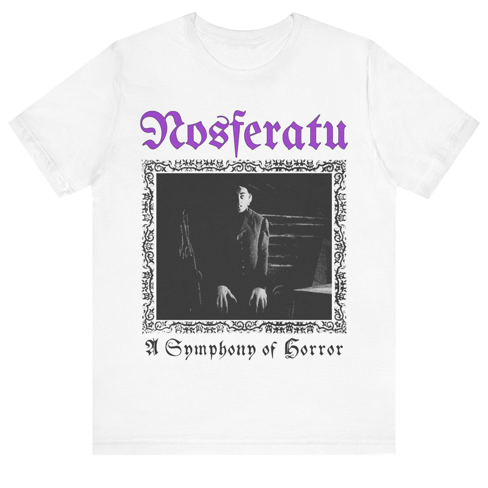 Nosferatu A Symphony of Horror Silent Film Vintage Gothic Art Tee Unisex Tee gallery