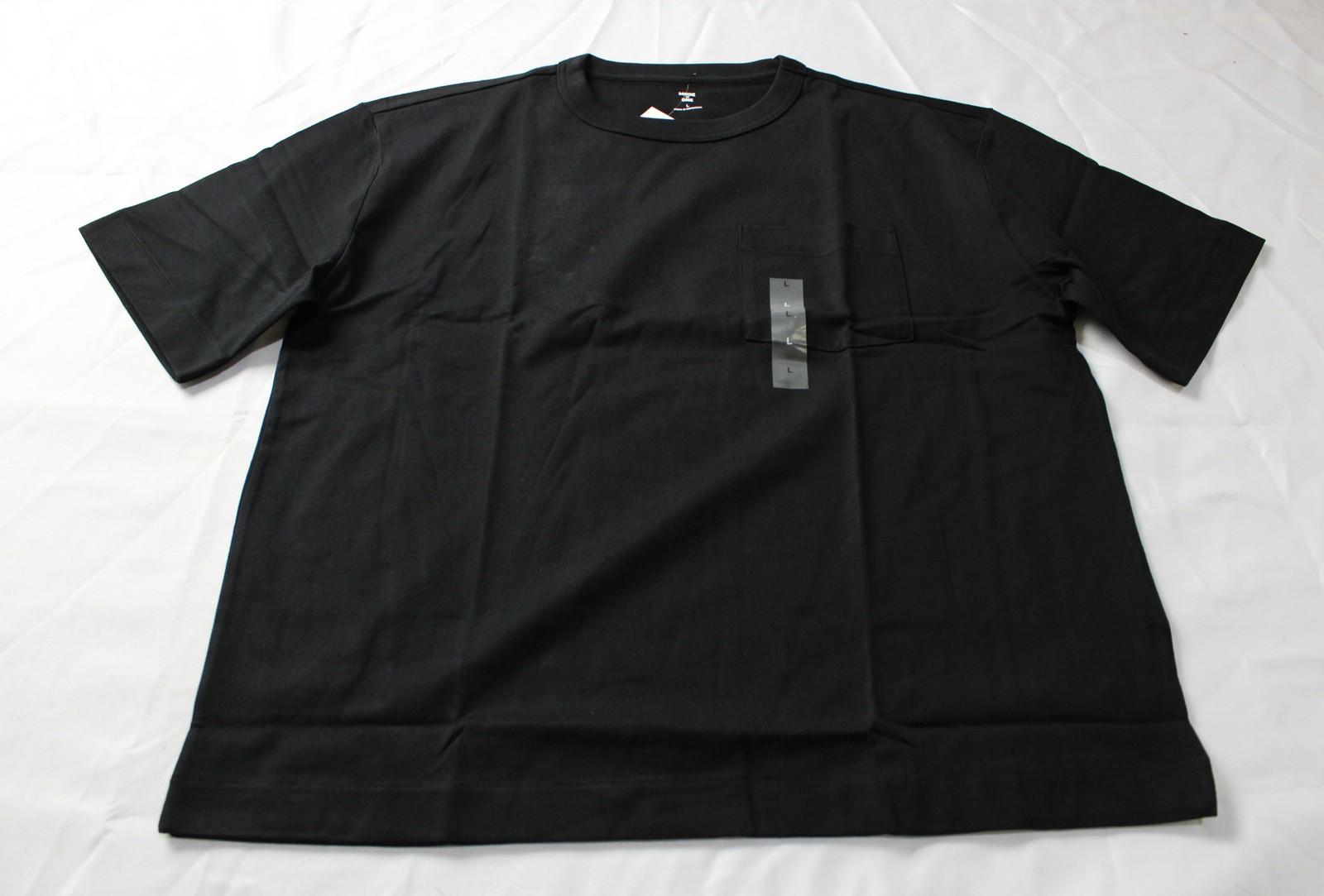 Mode Of One Men’s Short Sleeve Crew Neck Relaxed Tee EH6 Deep Black Large
