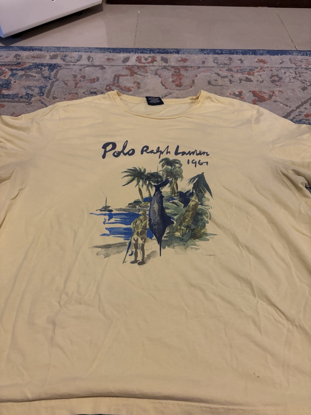 Vintage Polo Ralph Lauren Sportsman Fisherman T Shirt Xl gallery
