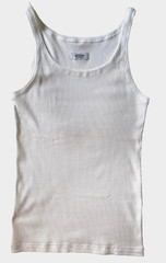 Moschino White Tank Top — US/IT L — Vintage 2000s — Italy — New w/ Imperfections