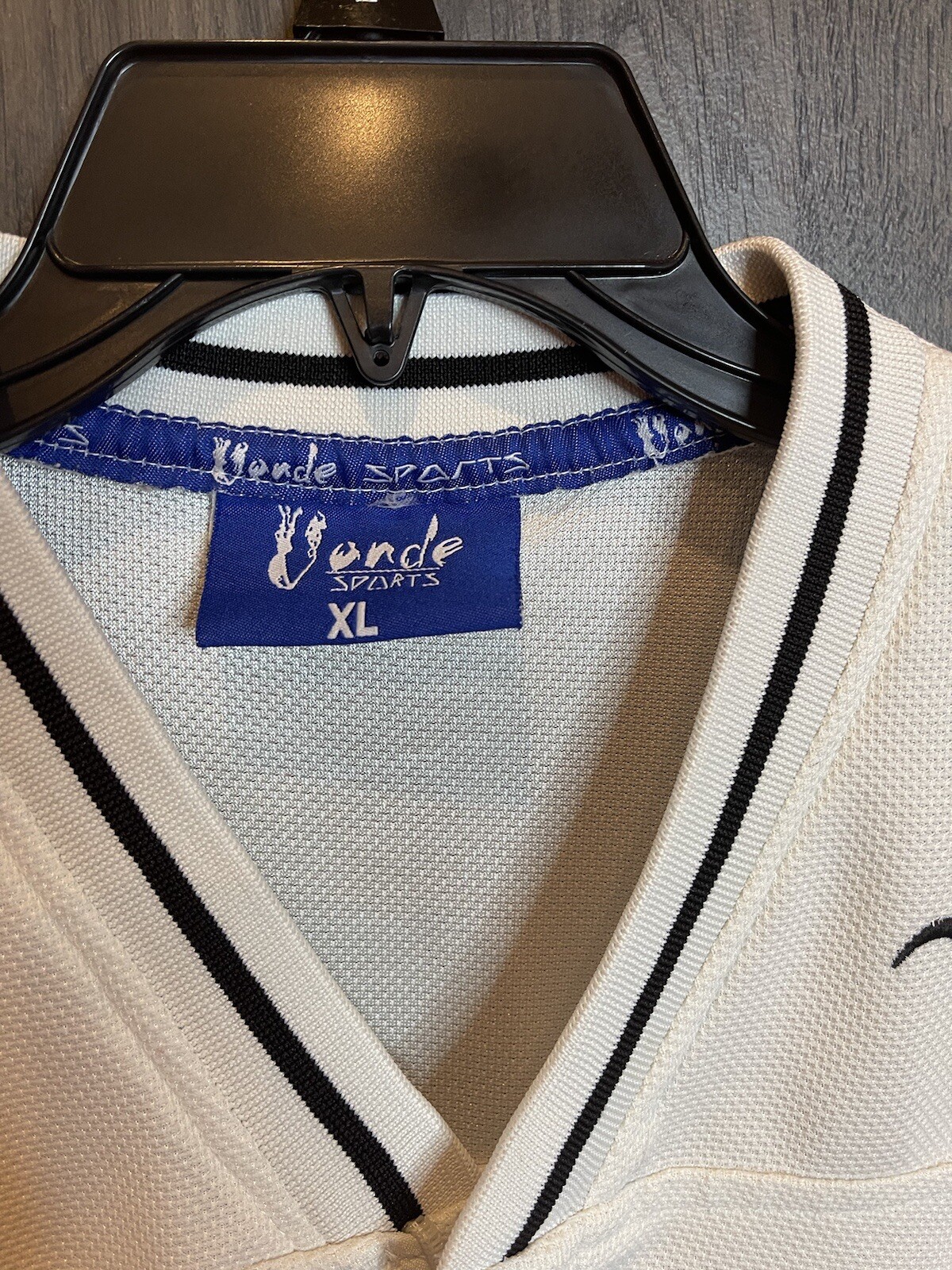 Vonde Sports Jersey Full Zip Adult XL White gallery