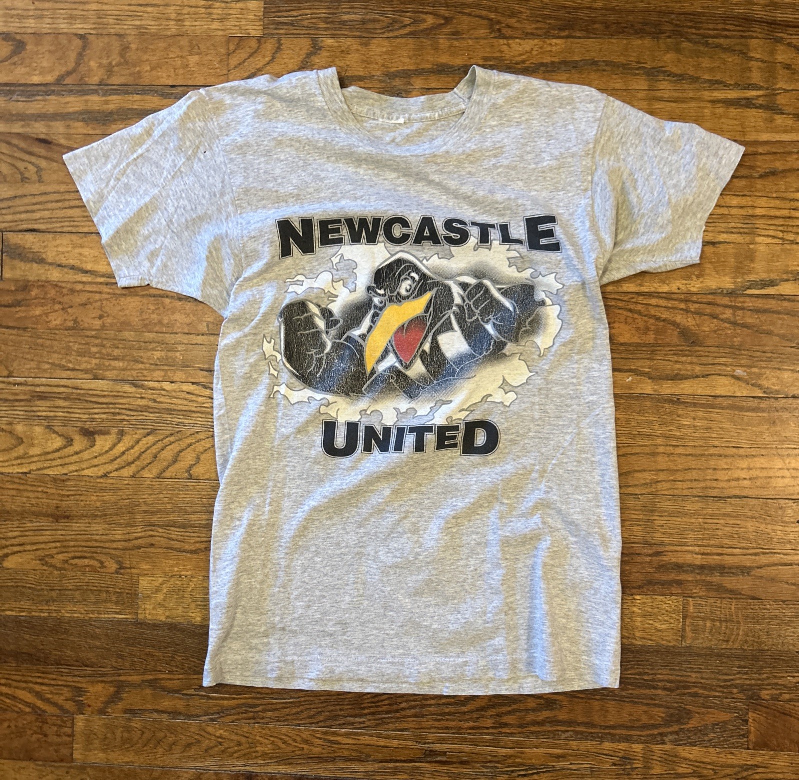 Vintage 1990s Large Newcastle United Soccer Toon Army Breakthrough TShirt Large gallery