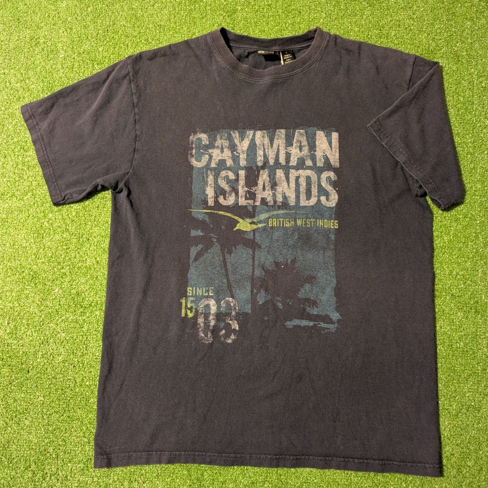 Gear For Sports Cayman Islands British West Indies Graphic T-Shirt Navy Mens L gallery