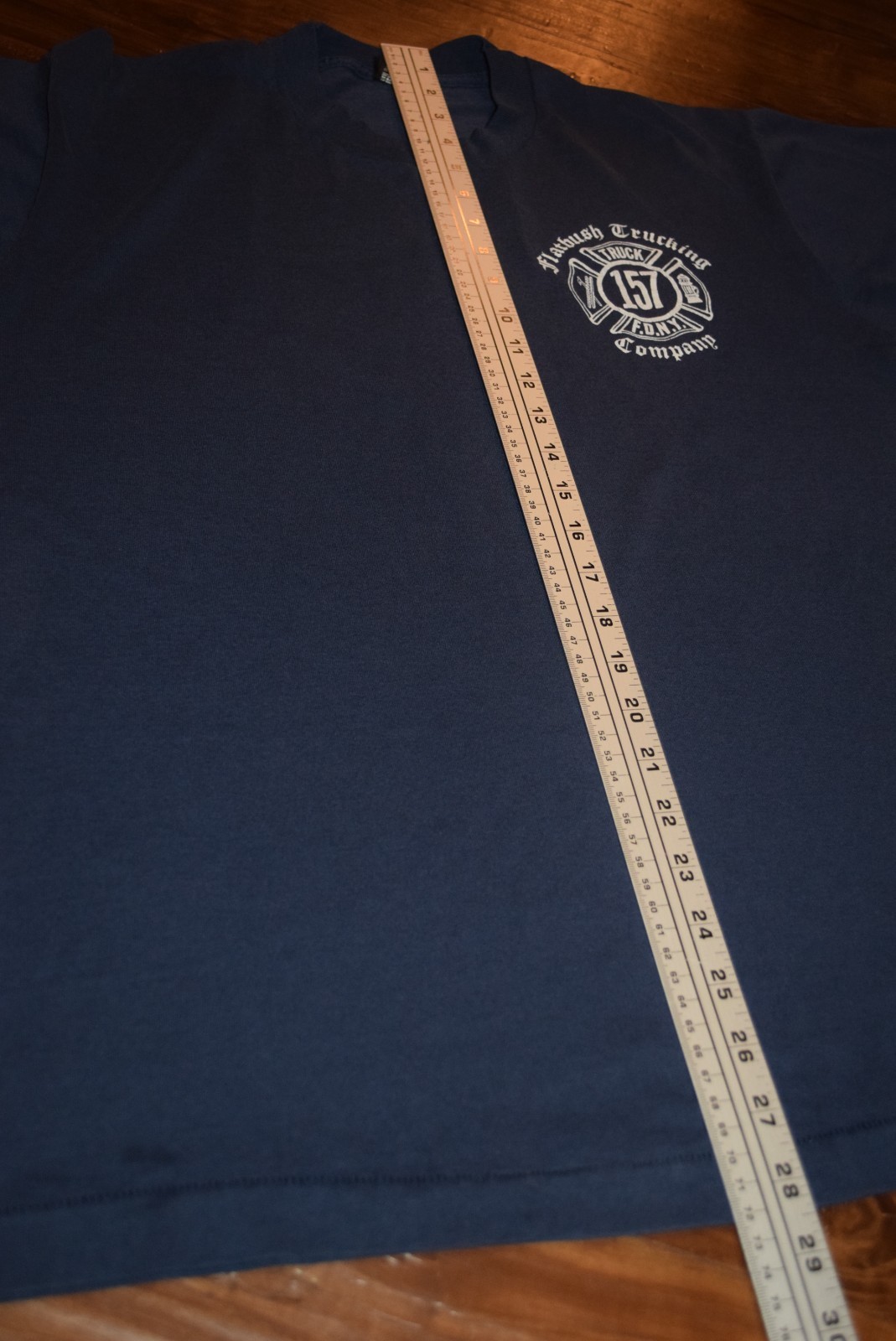 FDNY vtg Single Stitch Fire New York Flatbush Brooklyn t shirt Tag XL Fit L L/XL gallery