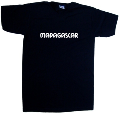 Madagascar text V-Neck T-Shirt gallery