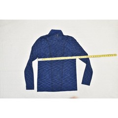 Under Armour HeatGear Men’s 1/4 Zip Pullover Blue Fitted Size S