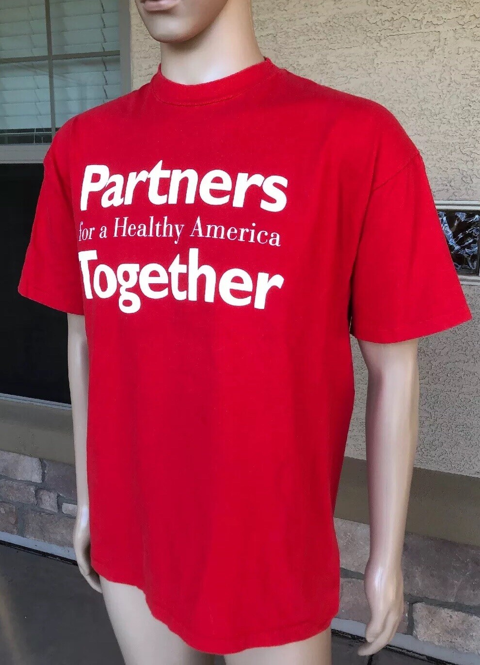 Vintage 90s Partners For A Healthy America T Shirt The Ohio State Hanes USA XL gallery