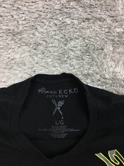 Marc Ecko Shirt Mens Size Large Cut & Sew Tee Black Green